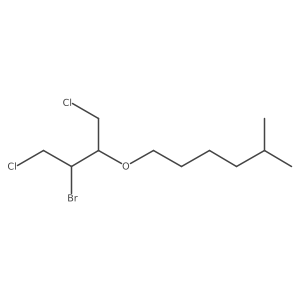 1-[(3-Bromo-1,4-dichlorobutan-2-yl)oxy]-5-methylhexane Structure
