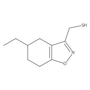 (5-Ethyl-4,5,6,7-tetrahydro-1,2-benzoxazol-3-yl)methanethiol结构式