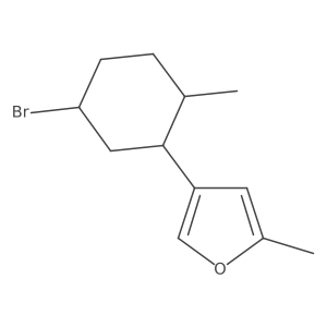 4-(5-Bromo-2-methylcyclohexyl)-2-methylfuran结构式