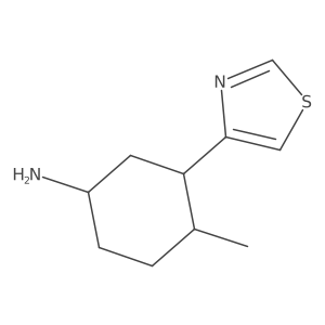 4-Methyl-3-(1,3-thiazol-4-yl)cyclohexan-1-amine Structure