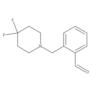 2-[(4,4-Difluoropiperidin-1-yl)methyl]benzaldehyde Structure