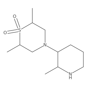 2,6-Dimethyl-4-(2-methylpiperidin-3-yl)-1lambda6-thiomorpholine-1,1-dione结构式