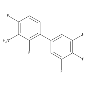 2,6-Difluoro-3-(3,4,5-trifluorophenyl)aniline结构式