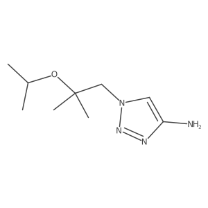 1-[2-methyl-2-(propan-2-yloxy)propyl]-1H-1,2,3-triazol-4-amine Structure
