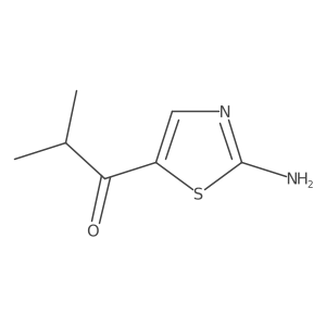 1-(2-Amino-1,3-thiazol-5-yl)-2-methylpropan-1-one结构式