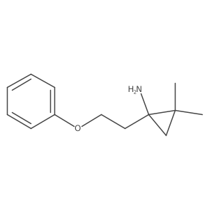 2,2-Dimethyl-1-(2-phenoxyethyl)cyclopropan-1-amine Structure