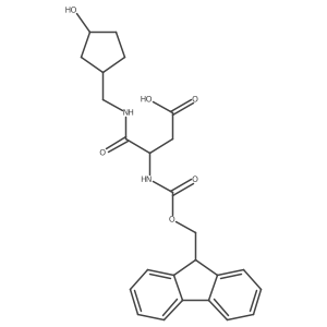 3-({[(9H-fluoren-9-yl)methoxy]carbonyl}amino)-3-{[(3-hydroxycyclopentyl)methyl]carbamoyl}propanoic acid Structure
