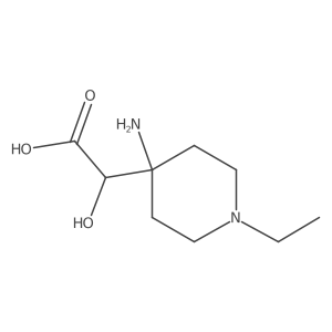 2-(4-Amino-1-ethylpiperidin-4-yl)-2-hydroxyacetic acid结构式