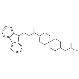 2-[3-(9H-Fluoren-9-ylmethoxycarbonyl)-3-azaspiro[5.5]undecan-9-yl]acetic acid结构式