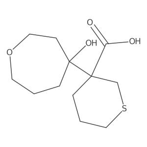 3-(4-Hydroxyoxepan-4-yl)thiane-3-carboxylic acid结构式