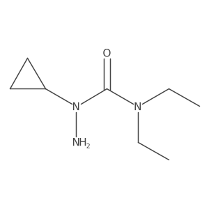 1-Amino-1-cyclopropyl-3,3-diethylurea Structure