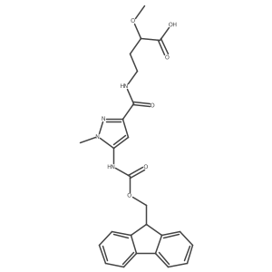 4-{[5-({[(9H-fluoren-9-yl)methoxy]carbonyl}amino)-1-methyl-1H-pyrazol-3-yl]formamido}-2-methoxybutanoic acid结构式