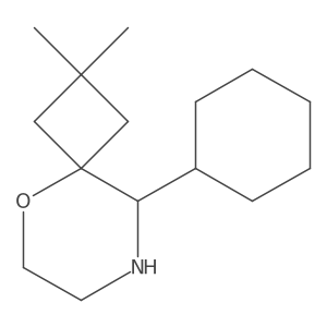 9-Cyclohexyl-2,2-dimethyl-5-oxa-8-azaspiro[3.5]nonane Structure