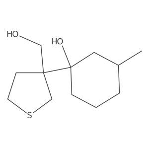1-[3-(Hydroxymethyl)thiolan-3-yl]-3-methylcyclohexan-1-ol结构式
