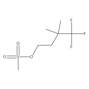 4,4,4-Trifluoro-3,3-dimethylbutyl methanesulfonate结构式