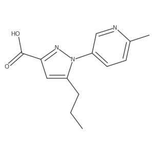 1-(6-methylpyridin-3-yl)-5-propyl-1H-pyrazole-3-carboxylic acid Structure