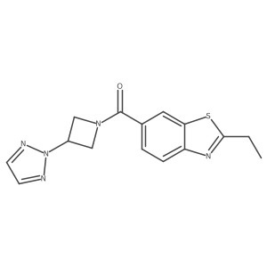 (3-(2H-1,2,3-triazol-2-yl)azetidin-1-yl)(2-ethylbenzo[d]thiazol-6-yl)methanone结构式