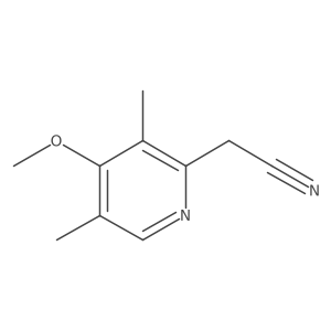 (4-Methoxy-3,5-dimethylpyridin-2-yl)acetonitrile Structure