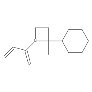 1-(2-Cyclohexyl-2-methylazetidin-1-yl)prop-2-en-1-one Structure