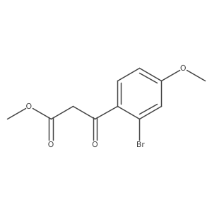 Methyl 3-(2-bromo-4-methoxyphenyl)-3-oxopropanoate Structure