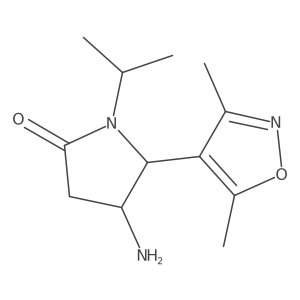 4-Amino-5-(dimethyl-1,2-oxazol-4-yl)-1-(propan-2-yl)pyrrolidin-2-one Structure