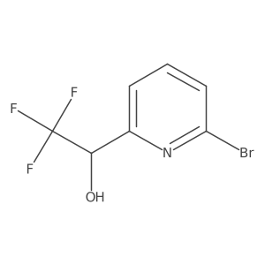 (1R)-1-(6-bromopyridin-2-yl)-2,2,2-trifluoroethan-1-ol结构式