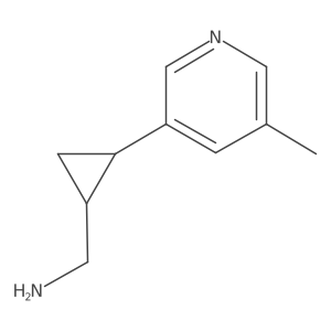 rac-[(1R,2R)-2-(5-methylpyridin-3-yl)cyclopropyl]methanamine结构式
