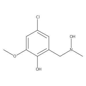 4-Chloro-2-{[hydroxy(methyl)amino]methyl}-6-methoxyphenol Structure