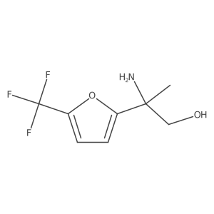 2-Amino-2-[5-(trifluoromethyl)furan-2-yl]propan-1-ol Structure