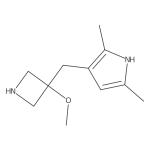 3-[(3-methoxyazetidin-3-yl)methyl]-2,5-dimethyl-1H-pyrrole Structure