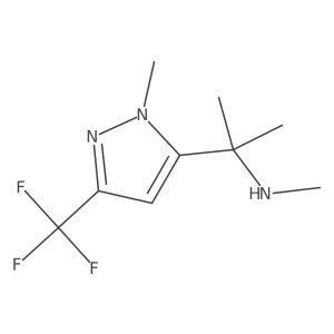 methyl({2-[1-methyl-3-(trifluoromethyl)-1H-pyrazol-5-yl]propan-2-yl})amine Structure