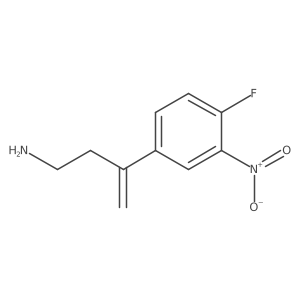 3-(4-Fluoro-3-nitrophenyl)but-3-en-1-amine Structure