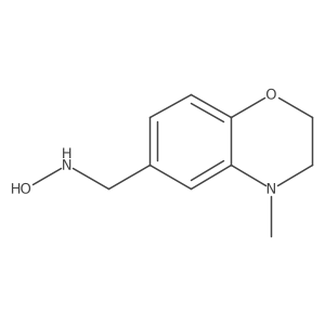 N-[(4-methyl-3,4-dihydro-2H-1,4-benzoxazin-6-yl)methyl]hydroxylamine结构式