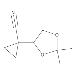1-(2,2-Dimethyl-1,3-dioxolan-4-yl)cyclopropane-1-carbonitrile Structure