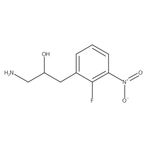1-Amino-3-(2-fluoro-3-nitrophenyl)propan-2-ol结构式