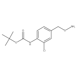 tert-butyl N-{4-[(aminooxy)methyl]-2-chlorophenyl}carbamate Structure