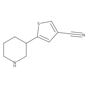 5-(Piperidin-3-yl)thiophene-3-carbonitrile结构式