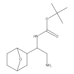tert-butyl N-(2-amino-1-{7-oxabicyclo[2.2.1]heptan-2-yl}ethyl)carbamate Structure