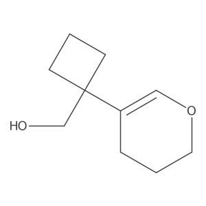 [1-(3,4-dihydro-2H-pyran-5-yl)cyclobutyl]methanol结构式