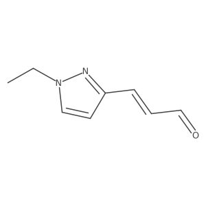 3-(1-ethyl-1H-pyrazol-3-yl)prop-2-enal Structure