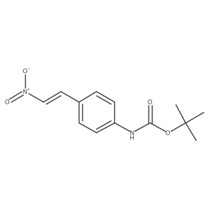 tert-butyl N-[4-(2-nitroethenyl)phenyl]carbamate结构式