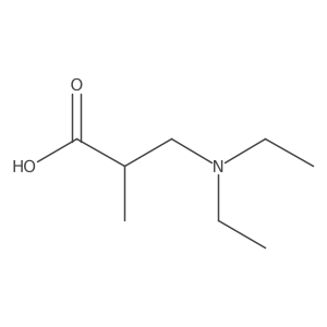 (2R)-3-(Diethylamino)-2-methylpropanoic acid Structure