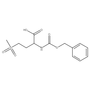 (2S)-2-{[(benzyloxy)carbonyl]amino}-4-methanesulfonylbutanoic acid结构式