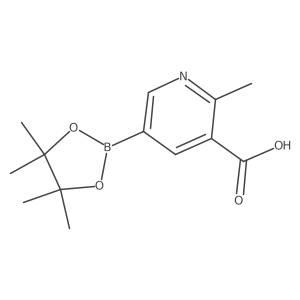 2-Methyl-5-(4,4,5,5-tetramethyl-1,3,2-dioxaborolan-2-yl)nicotinic acid Structure