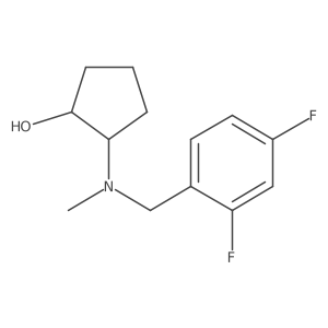 2-((2,4-Difluorobenzyl)(methyl)amino)cyclopentan-1-ol Structure