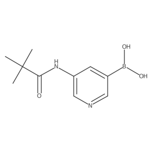 B-[5-[(2,2-dimethyl-1-oxopropyl)amino]-3-pyridinyl]Boronic acid Structure