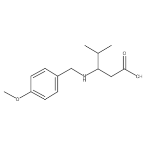 3-{[(4-Methoxyphenyl)methyl]amino}-4-methylpentanoic acid Structure