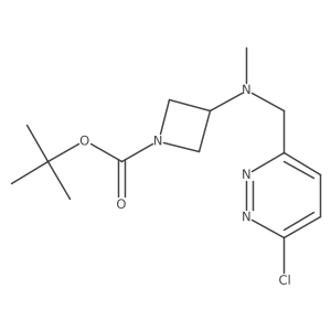 Tert-butyl 3-[(6-chloropyridazin-3-yl)methyl-methylamino]azetidine-1-carboxylate结构式