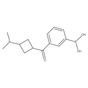 B-[3-[[3-(dimethylamino)-1-azetidinyl]carbonyl]phenyl]Boronic acid结构式