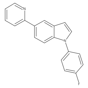 1-(4-fluorophenyl)-5-(2-pyridyl)-1H-indole Structure